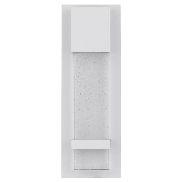 Estrada 10W 3000K LED IP44 Exterior Wall Light White Sand with Seed Glass