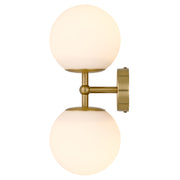 Eterna 2 Wall Light Antique Gold and Opal