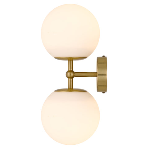 Eterna 2 Wall Light Antique Gold and Opal