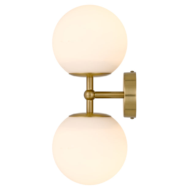 Eterna 2 Wall Light Antique Gold and Opal