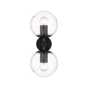 Eterna 2 Wall Light Black and Clear