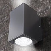 Arbor 40w-20w CCT LED 60Deg Black Up/Down Square IP66 Commerical Wall Light