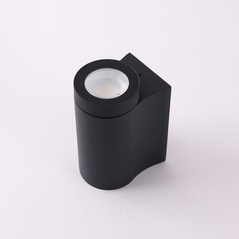 Archie 8w CCT LED 45Deg Down Only Black IP65 Wall Light