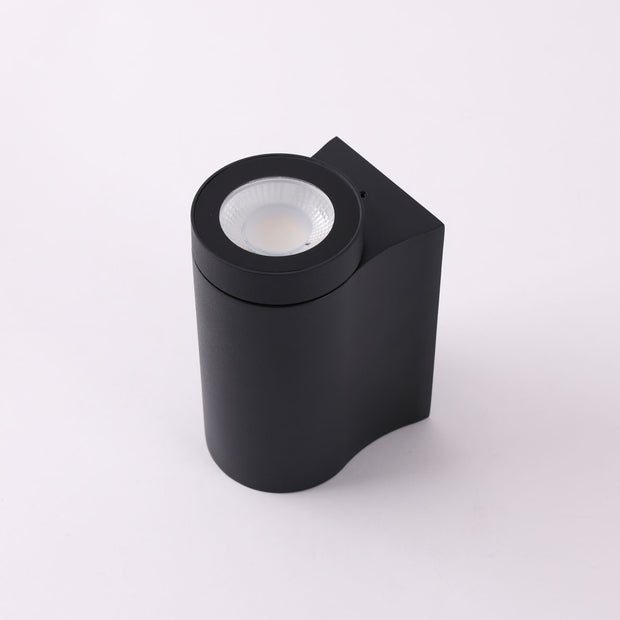 Archie 8w CCT LED 45Deg Down Only Black IP65 Wall Light