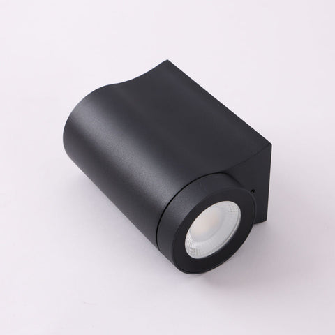 Archie 8w CCT LED 45Deg Down Only Black IP65 Wall Light