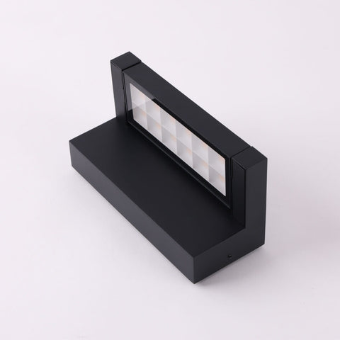 Hutch 18w 4000K LED Black Adjustable IP65 Wall Light