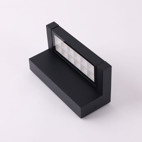 Hutch 10w 4000K LED Black Adjustable IP65 Wall Light