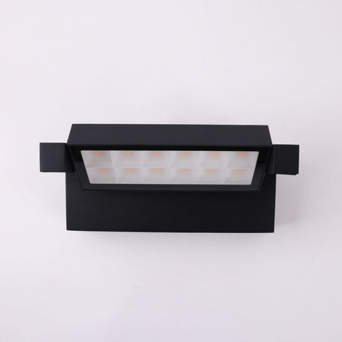 Hutch 18w 3000K LED Black Adjustable IP65 Wall Light
