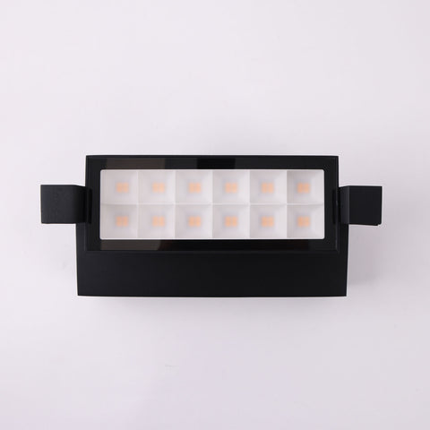Hutch 18w 3000K LED Black Adjustable IP65 Wall Light