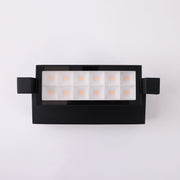 Hutch 10w 3000K LED Black Adjustable IP65 Wall Light
