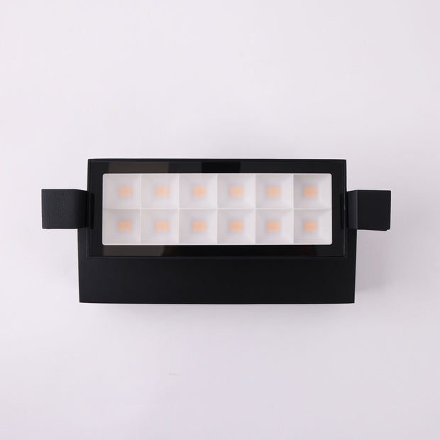 Hutch 10w 3000K LED Black Adjustable IP65 Wall Light