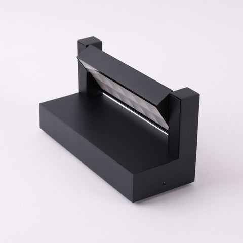 Hutch 10w 4000K LED Black Adjustable IP65 Wall Light