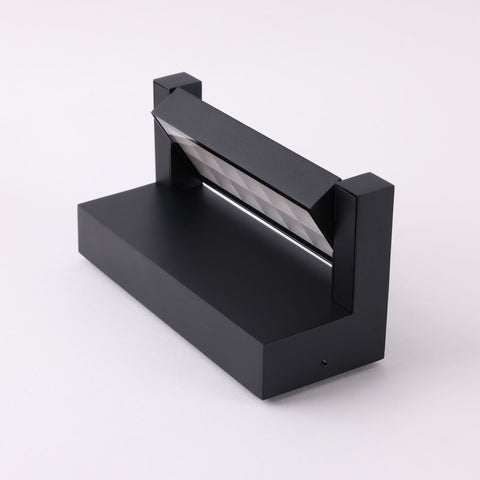 Hutch 18w 4000K LED Black Adjustable IP65 Wall Light