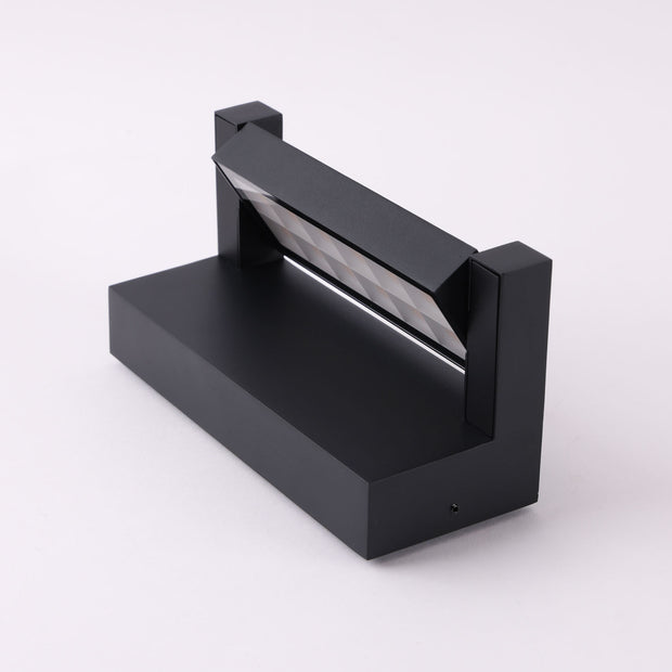 Hutch 18w 3000K LED Black Adjustable IP65 Wall Light