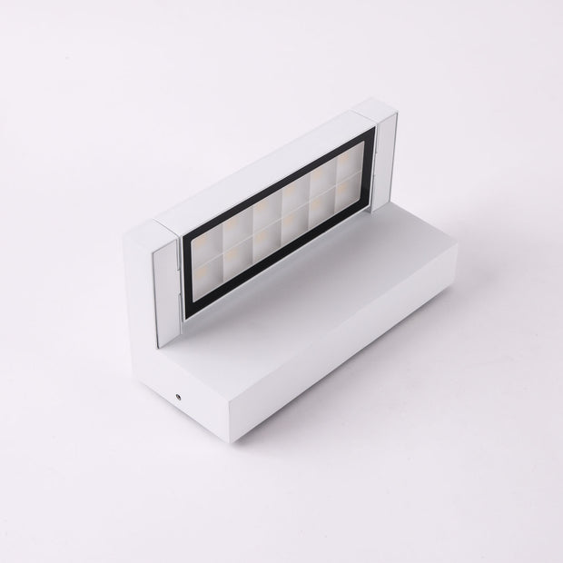 Hutch 10w 4000K LED White Adjustable IP65 Wall Light