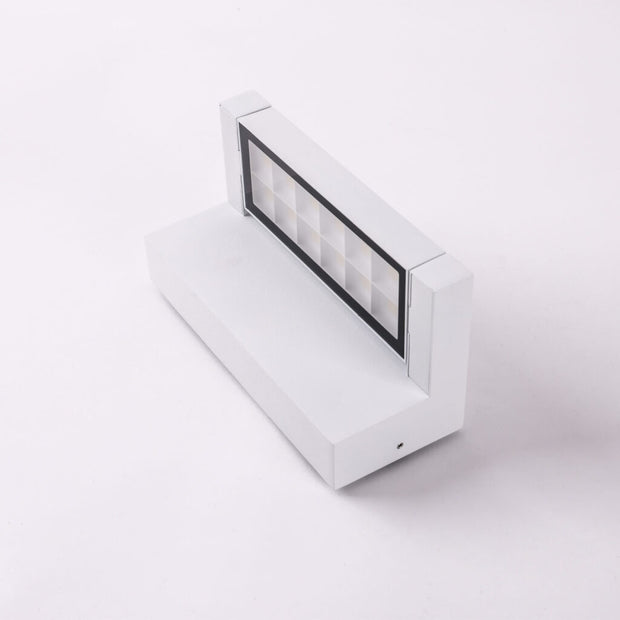 Hutch 18w 3000K LED White Adjustable IP65 Wall Light