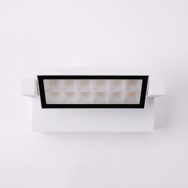 Hutch 10w 3000K LED White Adjustable IP65 Wall Light
