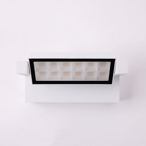 Hutch 18w 3000K LED White Adjustable IP65 Wall Light