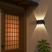 Eyvor 8 Light Wall Lamp 8w 3CCT Black IP65
