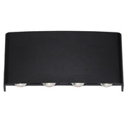 Eyvor 8 Light Wall Lamp 8w 3CCT Black IP65