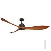 Eagle II 66 DC Ceiling Fan Oil Rubbed Bronze and Timber