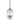 Evelyn 4lt Pendant Black and Frosted Crystal 24cm