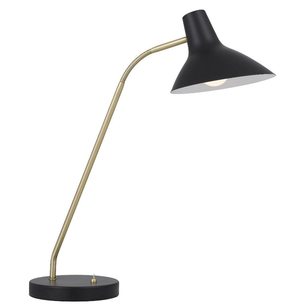 Farbon Table Lamp Black and Brass