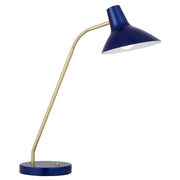 Farbon Table Lamp Blue and Brass