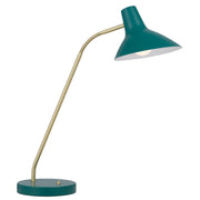 Farbon Table Lamp Green and Brass