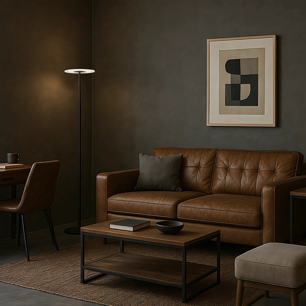 Faro 12W 3CCT LED Floor Lamp Black Sand