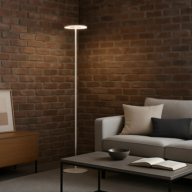 Faro 12W 3CCT LED Floor Lamp White Sand