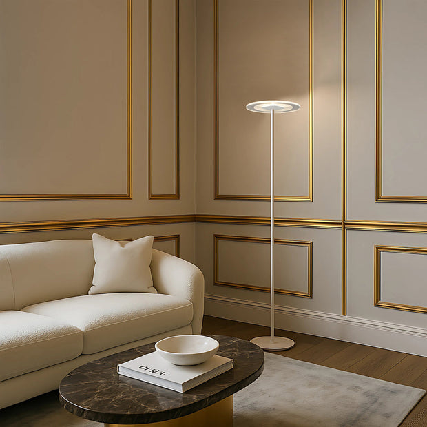 Faro 12W 3CCT LED Floor Lamp White Sand