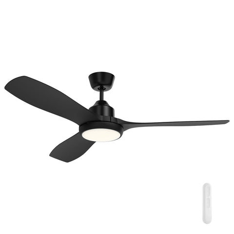 Raptor 52 Inch Black 20w CCT LED ABS Blade DC Fan