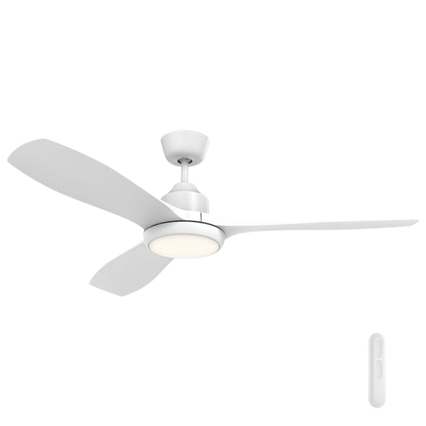 Raptor 52 Inch White 20w CCT LED ABS Blade DC Fan