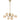 Felton 6lt Pendant Antique Gold with Amber Tear Pattern Glass