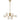 Felton 6lt Pendant Antique Gold with Frost Tear Pattern Glass