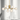 Felton 6lt Pendant Antique Gold with Frost Tear Pattern Glass