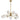 Felton 9lt Pendant Antique Gold with Clear Prism Pattern Glass