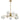 Felton 9lt Pendant Antique Gold with Opal Matt Glass