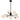 Felton 9lt Pendant Black with Opal Matt Glass