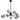 Felton 9lt Pendant Black with Smoke Glass