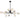 Felton 12lt Pendant Black with Frost Tear Pattern Glass