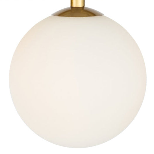 ORTON 7xG9 Antique Gold with Opal Matt Glass Ball 1150mm Pendant