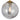 Gaston 2lt Pendant Antique Gold with Smoke Glass
