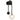 Felton Arm Wall Light Black with Frost Tear Pattern Glass
