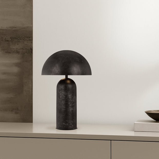 Ferum 2 x E27 Large Table Lamp Black Patina