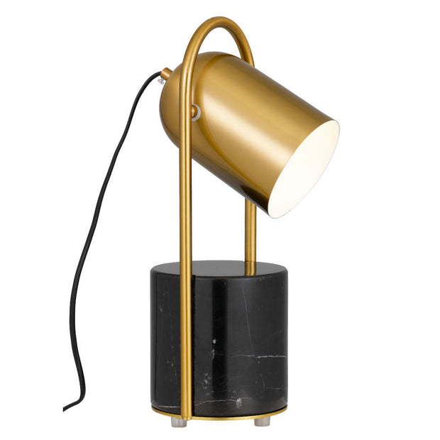 Fidel Table Lamp Black and Antique Gold