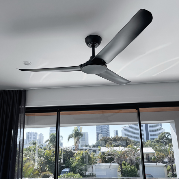 FlatJET 56 3, 4 or 5 Blade DC Ceiling Fan Black