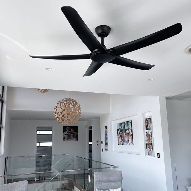 FlatJET 56 3, 4 or 5 Blade DC Ceiling Fan Black