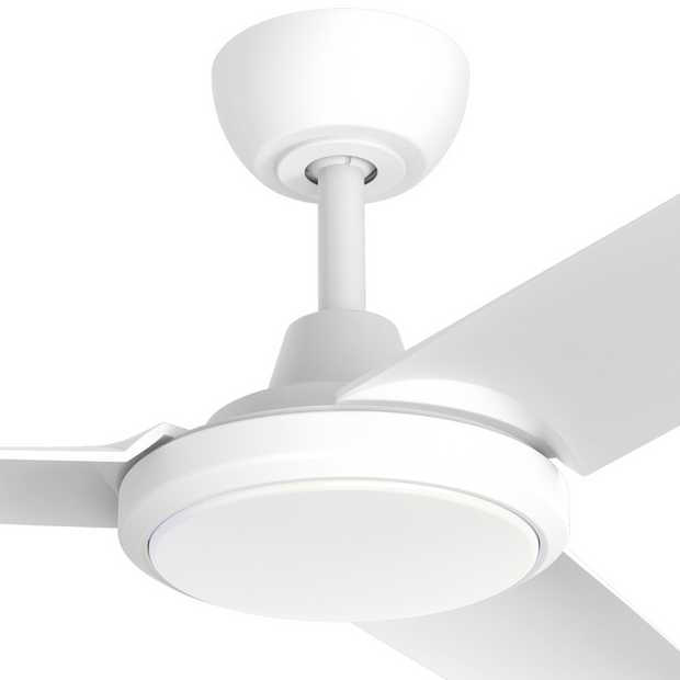 FlatJET 52 3, 4 or 5 Blade DC Ceiling Fan White with LED Light